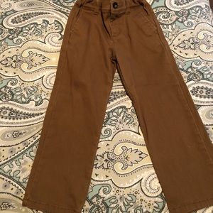Janie and Jack dark brown/cognac dress pants